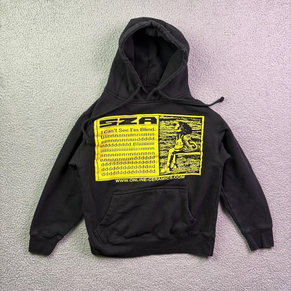 SZA x Online Ceramics Hoodie Sz Small SOS Tour Merch Graphic Pullover Sweatshirt